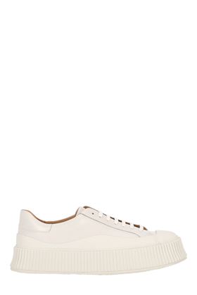 Lace-up leather platform sneakers Jil Sander | J32WS0018P4833102